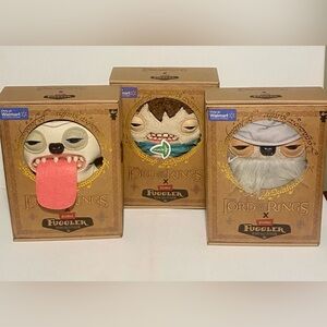 Full Set Fugglers 3 Lord Of The Rings by Zuru -Gollum,Gandalf & Frodo NWT Sealed